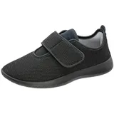 Fischer-Markenschuh Ortho Aktiv Klettschuh Unisex, aus Textilstretch, mit Textilfutter, Einlegesohle herausnehmbar schwarz 47 EU