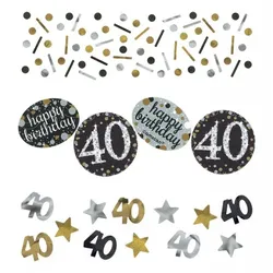 40. Geburtstag gold Konfetti