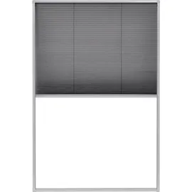 vidaXL Insektenschutz-Plissee für Fenster 80 x 120 cm Schwarz