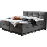 Roller Boxspringbett 160 x 200 cm H2/H3 Grau
