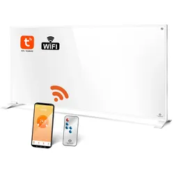 KESSER® Infrarotheizung Energiesparend Infrarot 2in1 Standgerät & Wandmontage Elektroheizung mit Fernbedienung Thermostat & App-Steuerung Timer Elektrisch Heizpaneel Heizung Konvektor Standfüße