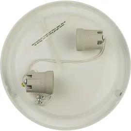 Niermann Standby Niermann 2x E27 Nurglasleuchte satiniert Klarrand, 35cm, EU - Deckenleuchte, / Deckenschale Rund, Glas mit Ø