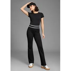 LAURA SCOTT Bootcuthose klassischer Bootcut Fit Schwarz 72