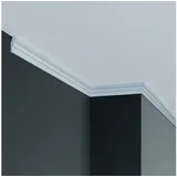 PROVISTON - Stuckleiste Polyurethan 25 x 15 x 2000 mm Weiß Deckenleiste