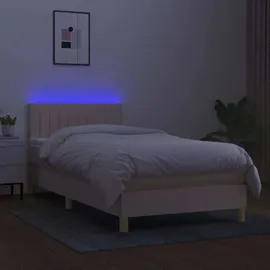 vidaXL Boxspringbett 90 x 190 cm Creme