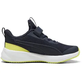 Puma Flyer 3 AC+ PS Sneaker, New Navy-Lemon Sherbert White, 31 EU