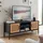 FineBuy Lowboard 110x48x40 cm Schwarz/Eiche Holz