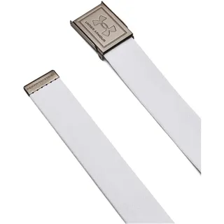 Under Armour Drive Stretch Stoffgürtel Herren 100 white/steel/steel