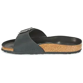 Birkenstock Madrid Big Buckle Nubukleder geölt schmal schwarz 41