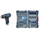 Bosch Professional 12V System Akku Schlagbohrschrauber GSB 12V-15 (ohne Akkus und Ladegerät) + 35-tlgs. Bohrer Bit Set (Pick and Click, Zubehör für Schlagschrauber, mit Bits und Universalhalter)