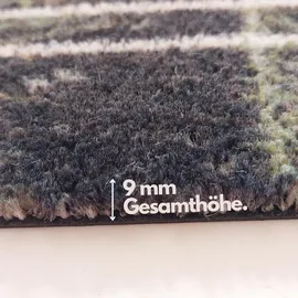 Mad About Mats Fußmatte »Anouk«, Türvorleger, Fußabtreter mit Spruch, lustig, »Shoes Off«, Schuhe aus, Outdoor rutschfest waschbar, Haustür Eingangsbereich, Beige, 50 x 75 cm, 0,9 cm hoch