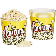 Relaxdays Popcorneimer gelb 2,8 l, 6 St.