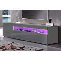 Lowboard INOSIGN "Egypt", grau (anthrazit hochglanz), Sideboards, Breite 155 cm