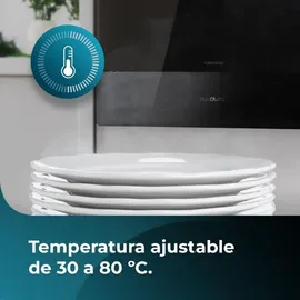 Cecotec Tiroir Chauffe Bolero Hexa WD Glass Black - Schwarz