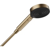 Hansgrohe Pulsify Select S Duschkopf 105, 3 Strahlarten, Relaxation, EcoSmart, 24111 (3 Strahlarten, 9 l/min, 1,2 bar, brushed bronze