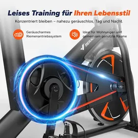 Merach Heimtrainer Fahrrad schwarz