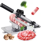 KELUNIS Manueller Aufschnittmaschine FüR Gefrorenes Fleisch Aufschnittmaschine Zum Kochen Im Hot Pot Aufschnittmaschine Aus Edelstahl Zum Schneiden Von Gefrorenem Fleisch