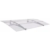 VidaXL Haustürvordach Sibern und Transparent 150x90 cm PET