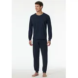 SCHIESSER Pyjama in Blau XL