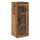 vidaXL Wandschrank Altholz 34,5 x 34 x 90 cm Engineered Wood und Glas