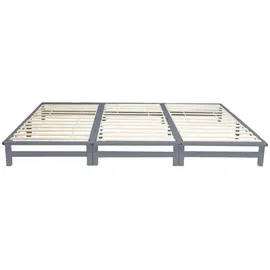 Homestyle4u Familienbett 270 x 200 cm Grau