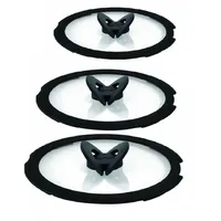 TEFAL INGENIO  EMOTION  GLASDECKELN   22 24 28 cm   3 STÜCK NEW!!!