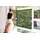 Schellenberg Fliegengitter-Gewebe Maxi für große Fenster 150 x 300 cm Grau/Weiß