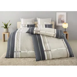 OTTO home Golfi Gestreift Grau 155 x 220 cm + 40 x 80 cm