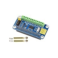 IBest High-Precision AD HAT Compatible with Raspberry Pi 4B/3B+/3B/2B/Zero/W/Zero WH, Jetson Nano Expansion Board with ADS1263 10-CH 32-bit High Precision ADC 24-bit Auxiliary ADC