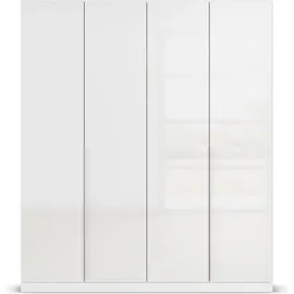 otto home Drehtürenschrank OTTO HOME "Kleiderschrank Schrank Garderobe AGORDO TOPSELLER Schlafzimmer", weiß (alpinweiß, hochglanz weiß), B:181cm H:210cm T:54cm, Holzwerkstoff, Schränke, Drehtürenschrank, durchdachte Innenausstattung, in 7 Breiten und 2 Höhen MADE