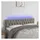 vidaXL LED Kopfteil Hellgrau 160x7x78/88 cm Samt