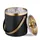 Relaxdays Eiswürfelbehälter mit Deckel Gold,Schwarz