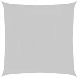 vidaXL Sonnensegel Hellgrau 4x4 m 100% Polyester Oxford