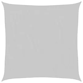 vidaXL Sonnensegel Hellgrau 4x4 m 100% Polyester Oxford