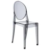 Kartell Victoria Ghost Stuhl rauchgrau transparent