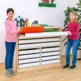 Papier- und Bastelschrank - mit 8 großen Schüben