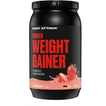 Body Attack Power Weight Gainer Erdbeere Pulver 1500 g