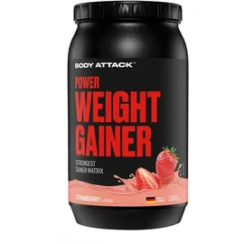 Body Attack Power Weight Gainer Erdbeere Pulver 1500 g