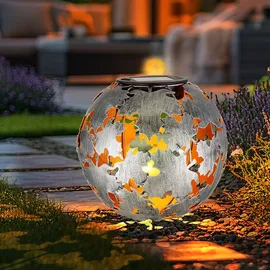 GLOBO 36748S Solarleuchte Metall silbergrau, LED