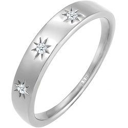 Elli DIAMONDS Verlobung Astro Diamant (0.045 ct.) 585 Weißgold Ringe   Damen 