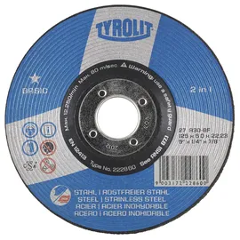 TYROLIT Schruppschleifscheibe Basic* "2 in 1", Scheiben-ØxScheibenbreite: 125X6 mm
