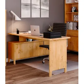 OTTO home Eckschreibtisch Luven Kiefer naturbelassen / Beige