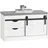 SoBuy Schuhbank 80 x 49 x 30 cm mit Schiebetüren / weiß