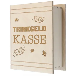 Spruchreif | Spardose in Buchform mit Gravur | Holz-Spardose mit Gravur | Geldgeschenk | Buch-Spardose | Sparbüchse | Kaffeekassa | Trinkgeld Spardose | „Trinkgeldkasse“