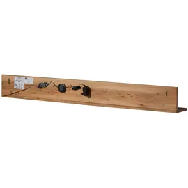 MASSIVMOEBEL24.DE Wandregal 165 x 19 x 17 cm Natur Geölt