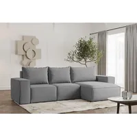Fun Möbel Ecksofa Designersofa ESTELLE in Stoff Opera Velvet