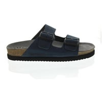 Mephisto Nerio, Herrenpantolette, Sandalbuck 6045, Navy N 1175, Größe 42 - 42 EU