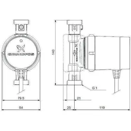 Grundfos COMFORT 15-14 BX PM Zirkulationspumpe 97989266