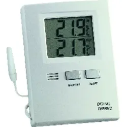 Thermometer Maximum-Minimum, digital, Kunststoff, weiß - weiß/weiß