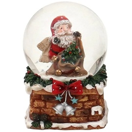 SIGRO Schneekugel, 2-fach sortiert, 1 Stück Santa m. Weihnachtssack) SIGRO
